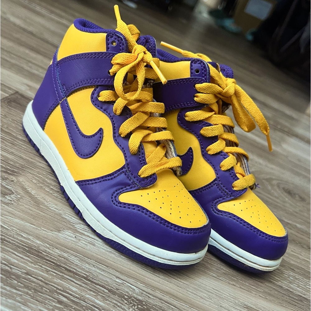 Nike Dunk High Lakers